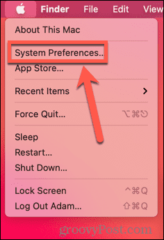 preferensi sistem mac