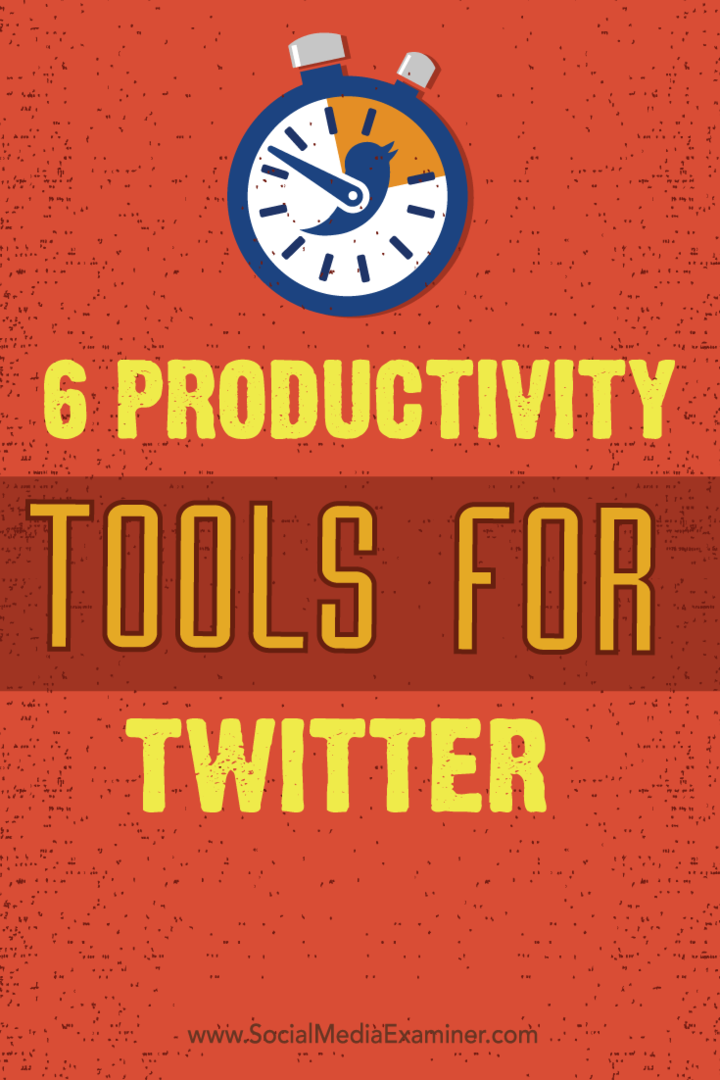 alat produktivitas dan tip untuk twitter