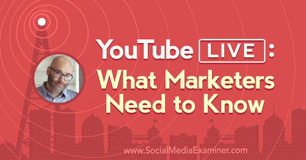 YouTube Live: Yang Perlu Diketahui Pemasar menampilkan wawasan dari Nick Nimmin di Podcast Pemasaran Media Sosial.