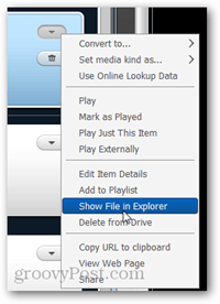 tampilkan file dalam explorer