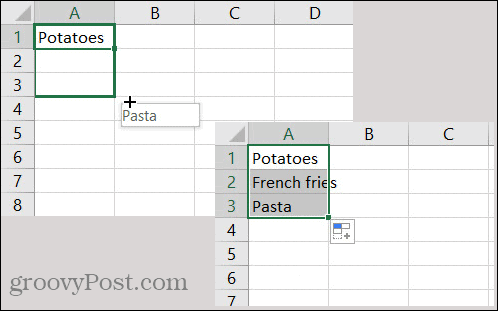 Daftar Kustom Isi Otomatis Excel