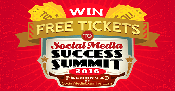 menangkan tiket ke pertemuan sukses media sosial 2016