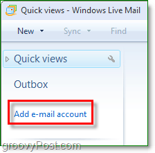 tambahkan akun email ke windows live mail