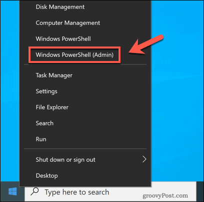 Meluncurkan Windows PowerShell