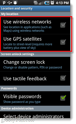Android menggunakan jaringan nirkabel saya dengan satelit gps