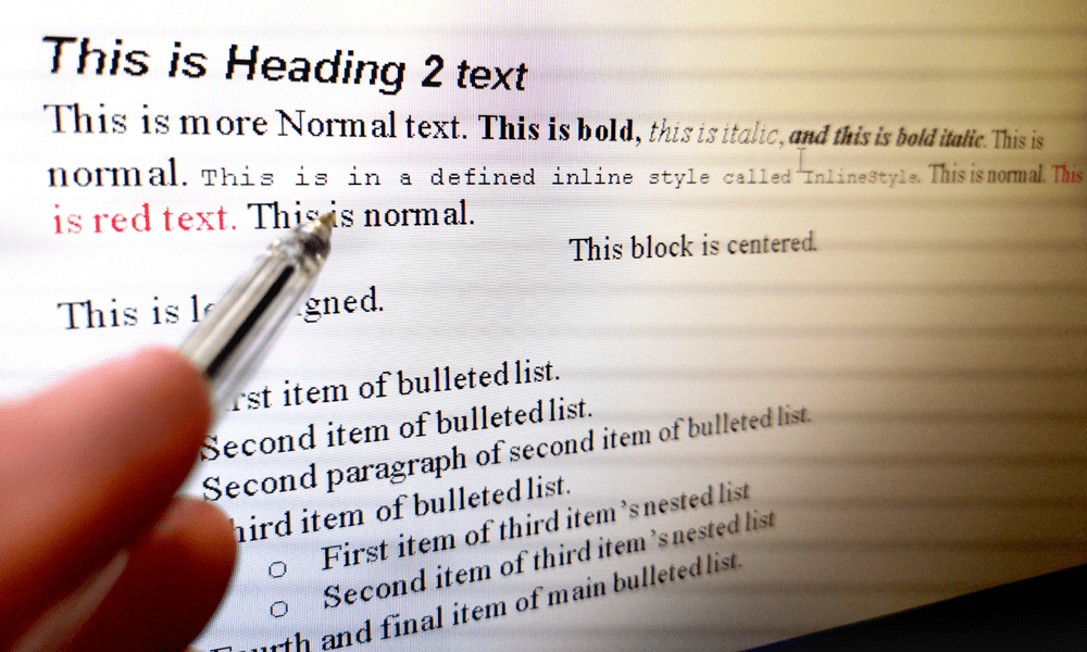 Contoh pemformatan teks dalam dokumen unggulan