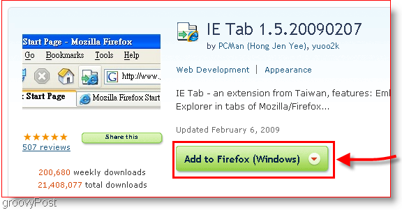 Unduh IE Tab untuk Firefox