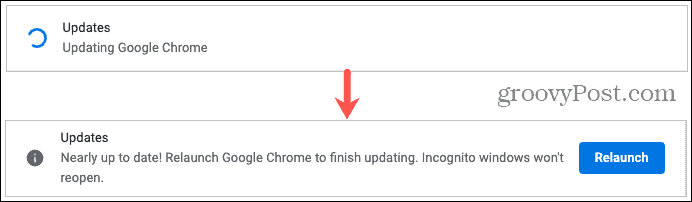 Memperbarui dan Meluncurkan Ulang Google Chrome