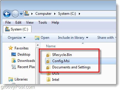 ikon kunci pada folder di windows