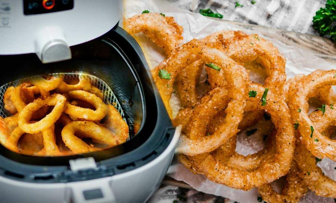 Bagaimana cara membuat onion ring di Airfryer?