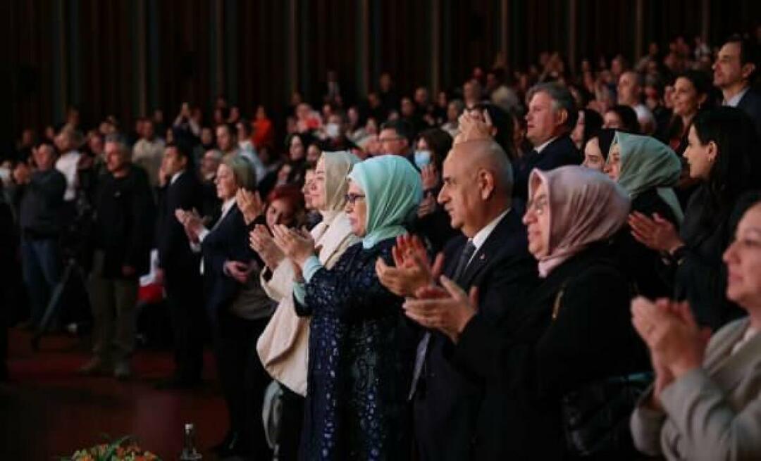Emine Erdoğan menonton opera "Turandot" di Pusat Kongres dan Kebudayaan Beştepe kami!