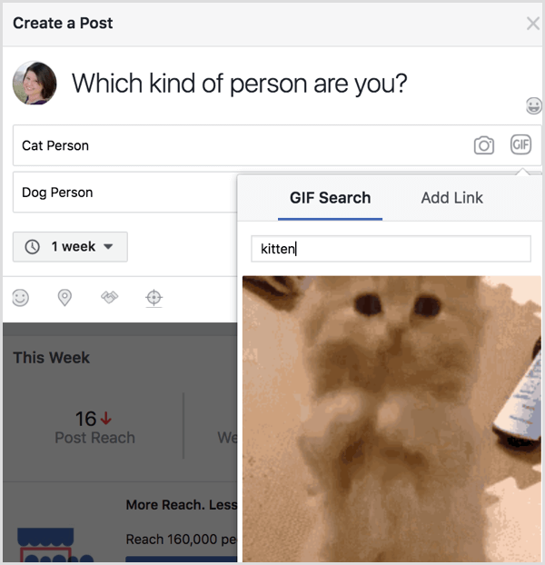 Polling Facebook Pencarian GIF