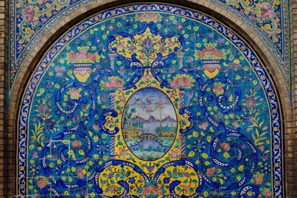 Detail dari Istana Golestan