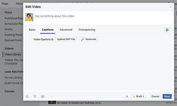 Tekan tombol Generate (dengan ikon tongkat ajaib) untuk menghasilkan teks otomatis untuk video Anda.