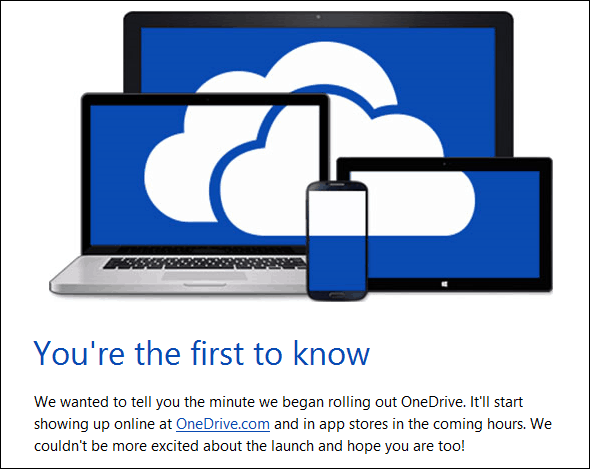 Email OneDrive