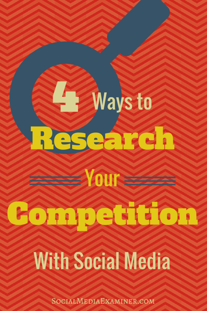 4 Cara Meneliti Persaingan Anda Dengan Media Sosial: Penguji Media Sosial