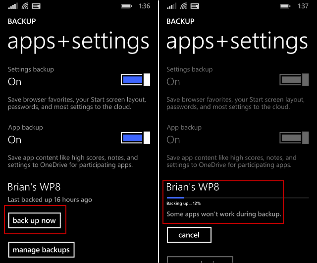 Windows Phone 8.1 Tip: Cadangkan Data Ponsel Anda secara Manual