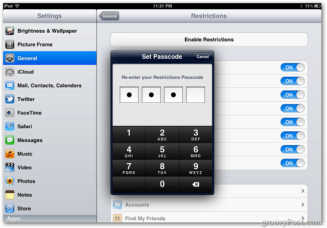 iOS Set Passcode