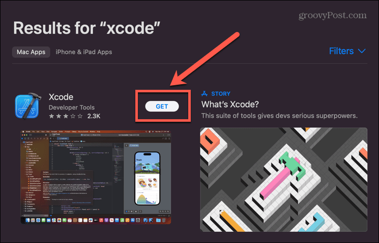 app store dapatkan xcode