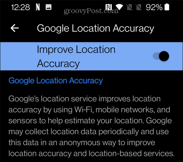 Akurasi Lokasi Google