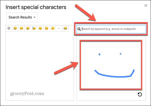 google docs menggambar emoji