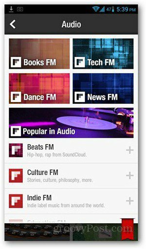 menu flipboard-audio-