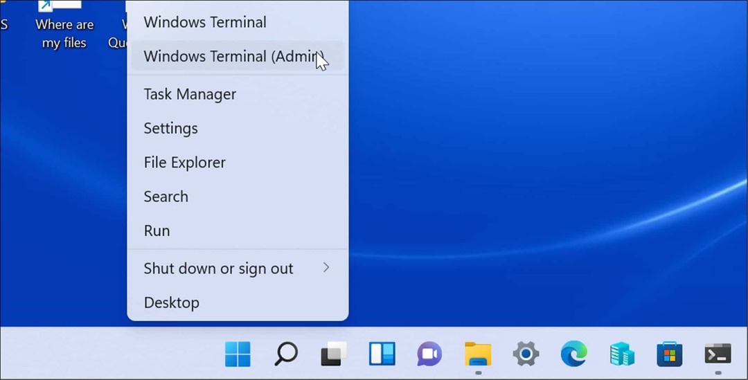 Admin Terminal Windows Windows 11