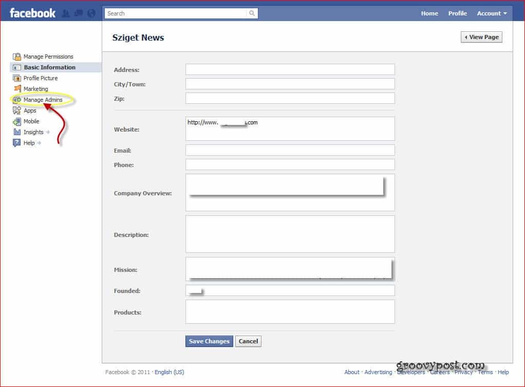 Cara Menambah atau Menghapus Admin dari Perusahaan Facebook atau Halaman Penggemar Anda