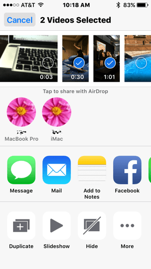 AirDrop memudahkan untuk mentransfer video dari iPhone ke Mac Anda.