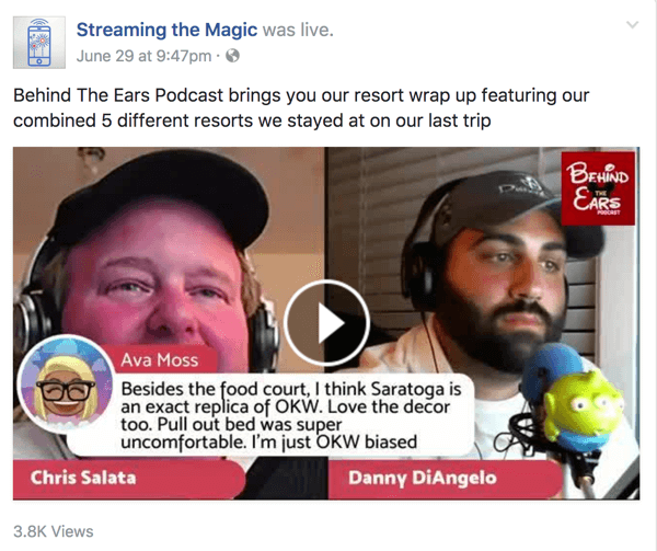 Rekan pembawa acara Behind the Ears berbagi banyak pengetahuan tentang semua hal tentang Disney di acara Facebook Live mereka.