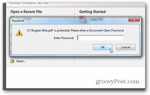 kata 2013 save to pdf password protected