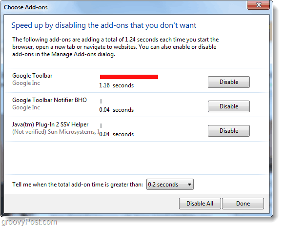 Add-on Manager IE9 Baru