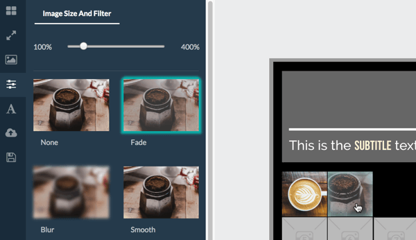 Klik gambar Anda untuk menampilkan ukuran gambar dan opsi filter.
