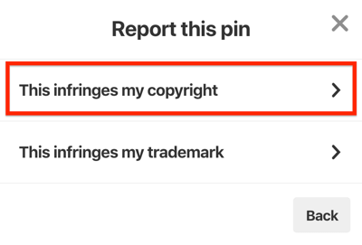 pinterest report pin ini melanggar hak cipta saya