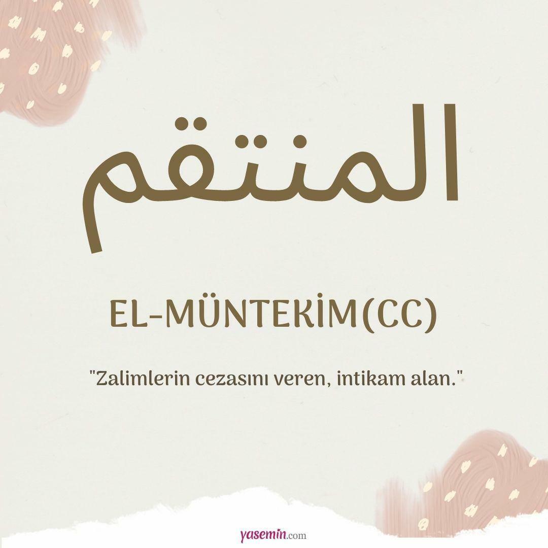 Apa yang dimaksud dengan al-Muntekim (c.c)?