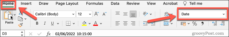 Opsi format angka Excel