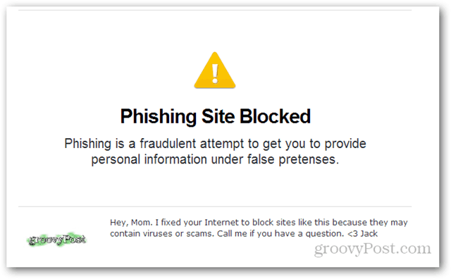 opendns situs phishing diblokir