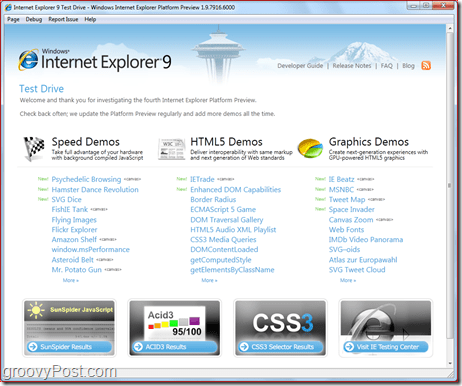 Internet Explorer 9: Unduh Pratinjau