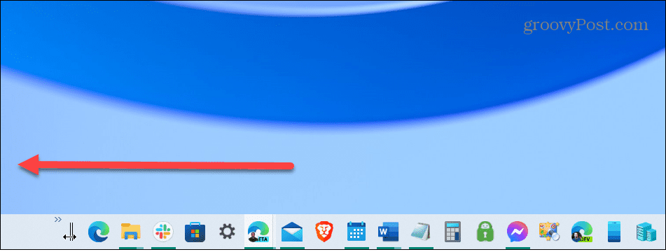 tengah windows 10 taskbar pindah ke kiri