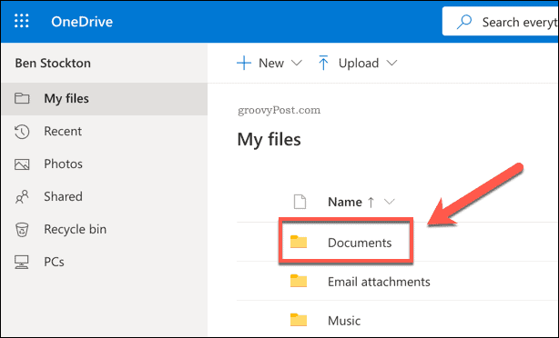 Folder Dokumen OneDrive