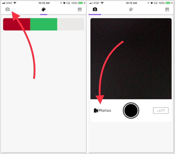 Aplikasi Palette Cam mendapatkan kode hex