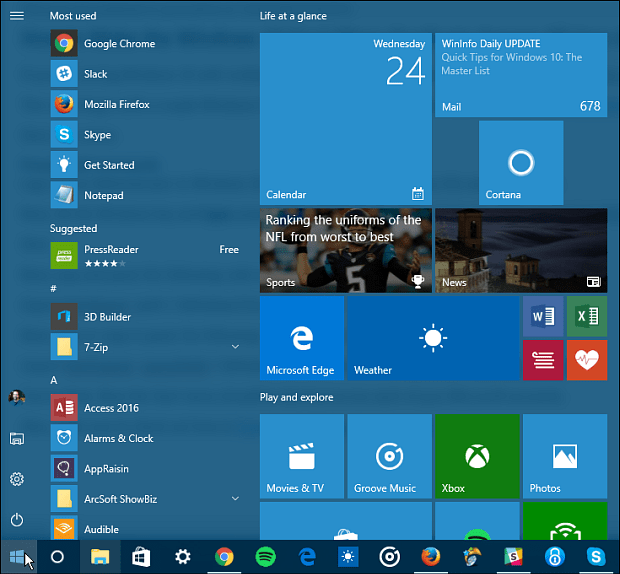 Cara Membuat Menu Start Windows 10 Gandakan Di Antara Semua Akun Pengguna