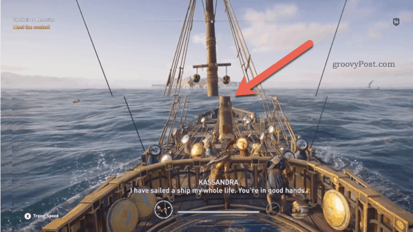 Contoh screen tearing di Assassins Creed Odyssey