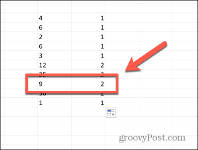 excel len ketidakcocokan