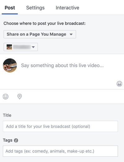Cara Menggunakan Facebook Live dalam Pemasaran Anda, langkah 3.