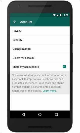 Cegah WhatsApp dari Berbagi Data Kontak dengan Facebook