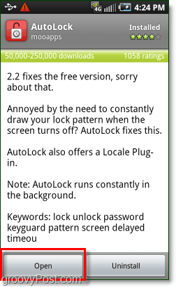 buka aplikasi kunci otomatis android