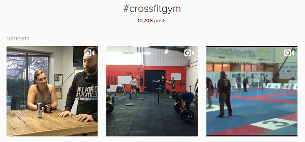 Jika Anda memiliki gym crossfit, gunakan itu sebagai salah satu dari 30 hashtag beragam Anda.