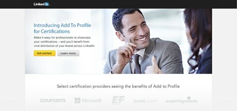 linkedin tambahkan ke profil untuk sertifikasi