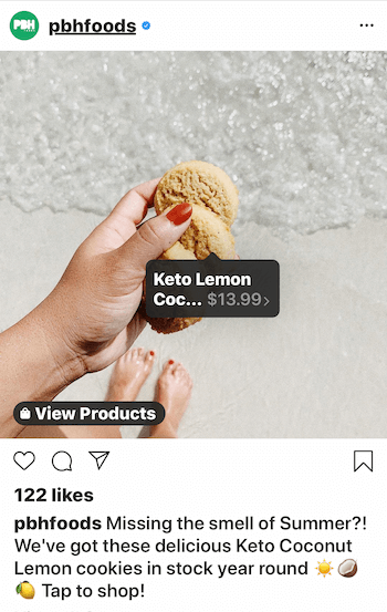 contoh postingan bisnis Instagram dengan ajakan bertindak yang kuat